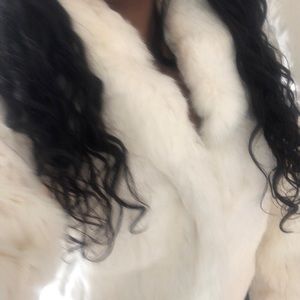 Pretty white fur coat